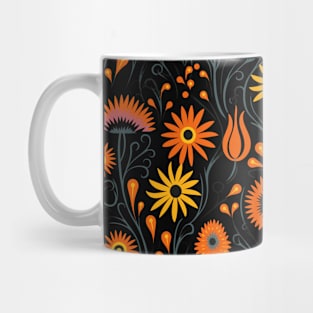 Vibrant vintage wildflowers pattern Mug